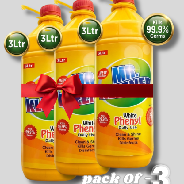 Pack of 3 White Phenyl