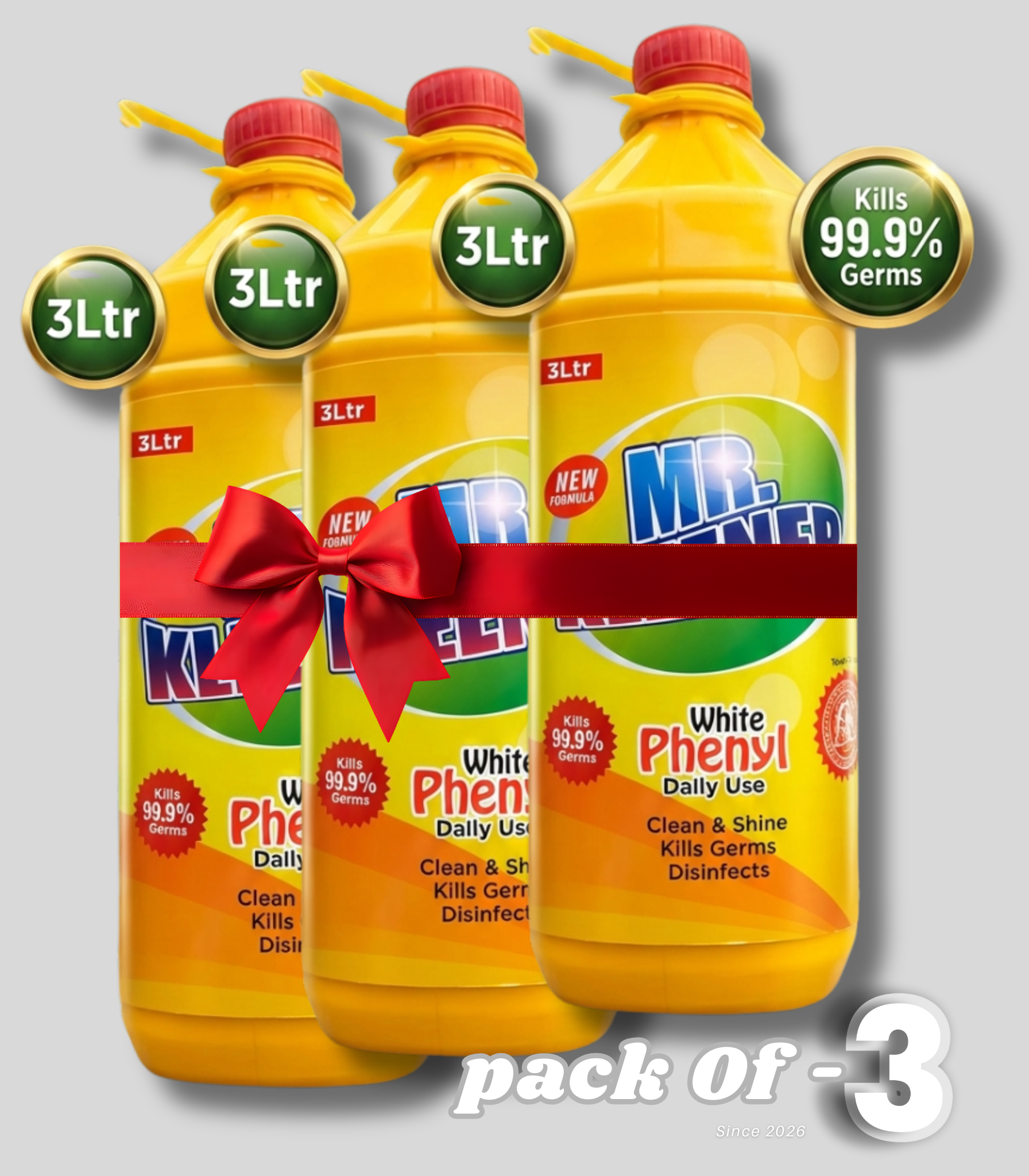 pack Of 3- (phenyl3L) 999 Pack of 3 White Phenyl - Image 1
